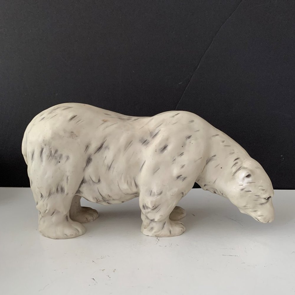 VINTAGE CERAMIC Polar Bear Figurine - Picture 2 of 8